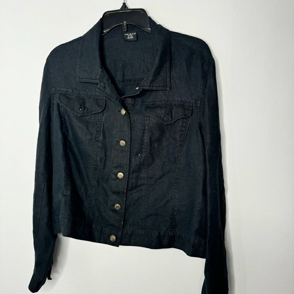 Tribal linen button down shirt size XL